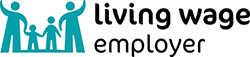  Living Wage for Families BC Logo - Text says living wage employer